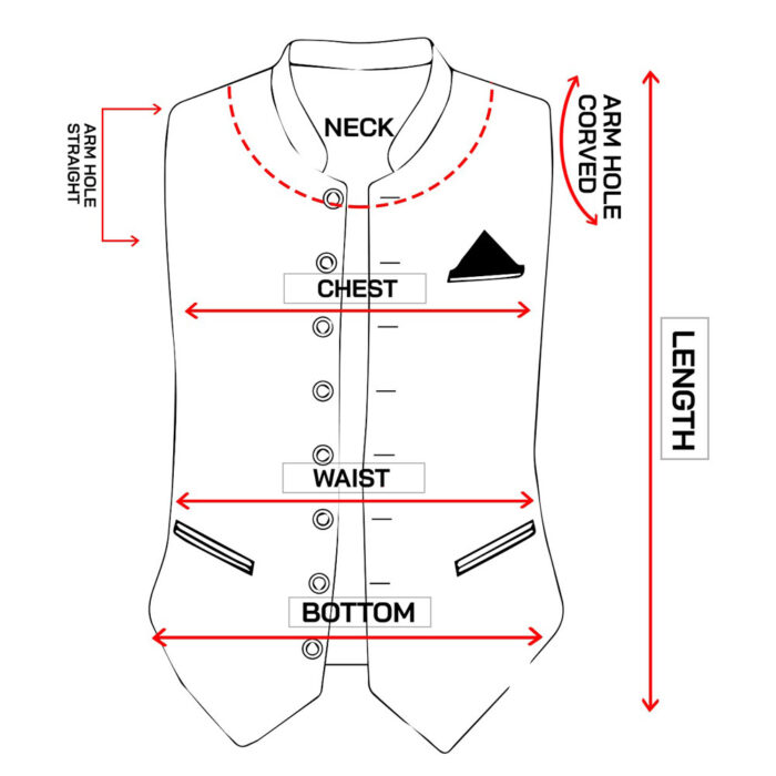 Vest Size chart