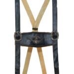Authentic Floral Motif German Lederhosen Suspenders