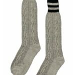 Authentic Men’s Gray German Bavarian Lederhosen Socks