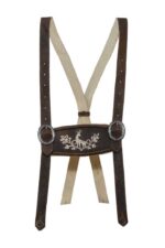 German Miesbacher Oktoberfest Lederhosen Suspenders