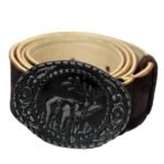 Rustic Stag German Lederhosen Belt