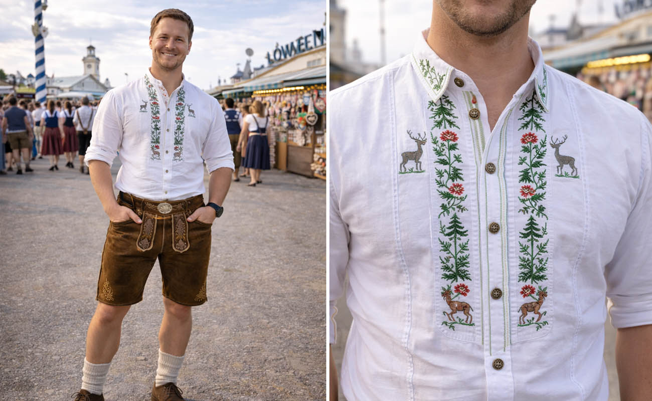 Traditional Shirt Options: Authentic Bavarian Style