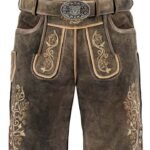 Ausziehr German Bavarian Olive Brown Lederhosen