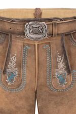 Men's Bayern Löwen Brown German Lederhosen