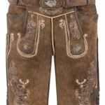 Berchtesgadener German Brown Lederhosen Shorts