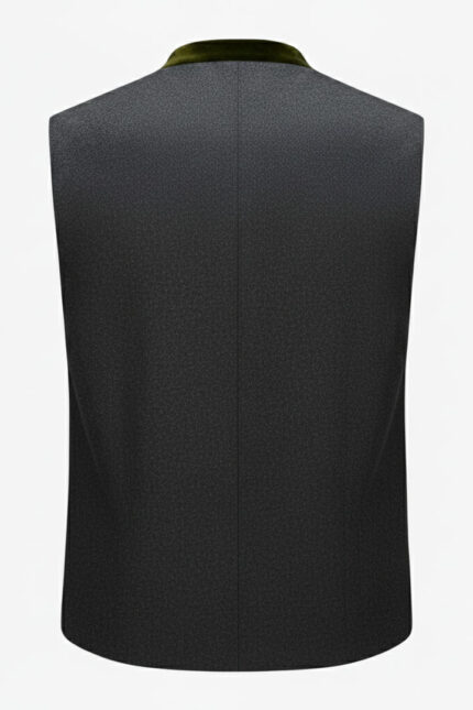 Fichtelberg Charcoal Gray Bavarian Trachten Waistcoat