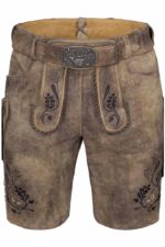 Authentic Florian German Taupe Lederhosen Shorts