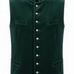 Authentic German Green Forest Waistcoat For Oktoberfest