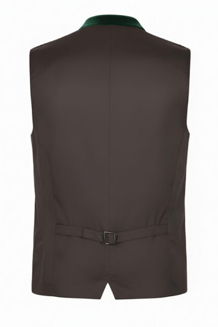 Authentic German Green Forest Waistcoat For Oktoberfest