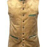 Authentic Golden Brown German Trachten Waistcoat