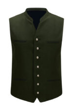 Authentic Green German Bavarian Trachten Waistcoat