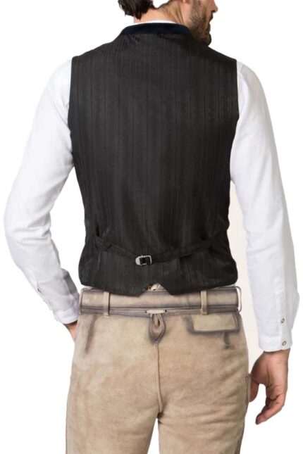 Authentic Grey German Bavarian Trachten Waistcoat