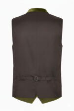 Harz German Bavarian Olive Green Trachten Waistcoat