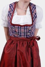 Premium Red Julia Bavarian Dirndl Dress For Oktoberfest