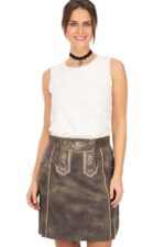 Traditional Naomi German Bavarian Lederhosen Skirt