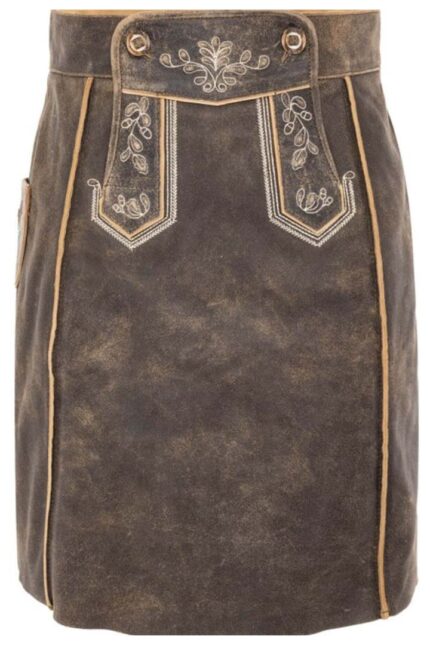 Traditional Naomi German Bavarian Lederhosen Skirt