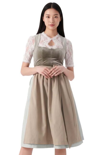 Traditional Nara Smith Bavarian Dirndl Dress With Blouse
