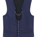 Navy Blue German Bavarian Trachten Vest For Oktoberfest