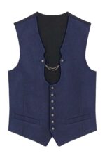 Navy Blue German Bavarian Trachten Vest For Oktoberfest