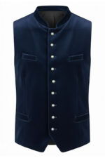 Authentic Navy Blue German Bavarian Waistcoat