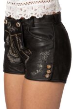 Premium Nora Tschirner Black Women's Lederhosen Shorts