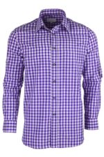 Authentic Purple German Bavarian Trachten Shirt