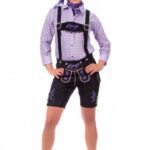 Sophie German Black Lederhosen Shorts