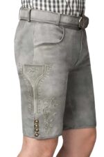 Authentic Trachtenstickerei German Grey Lederhosen