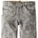 Authentic Trachtenstickerei German Grey Lederhosen