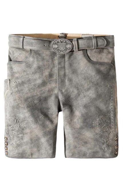 Authentic Trachtenstickerei German Grey Lederhosen