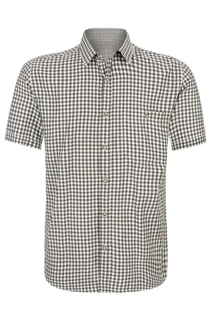 Traditional Watzmann German Green Trachten Shirt For Men