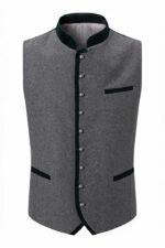 Wilseder Gray German Bavarian Trachten Waistcoat