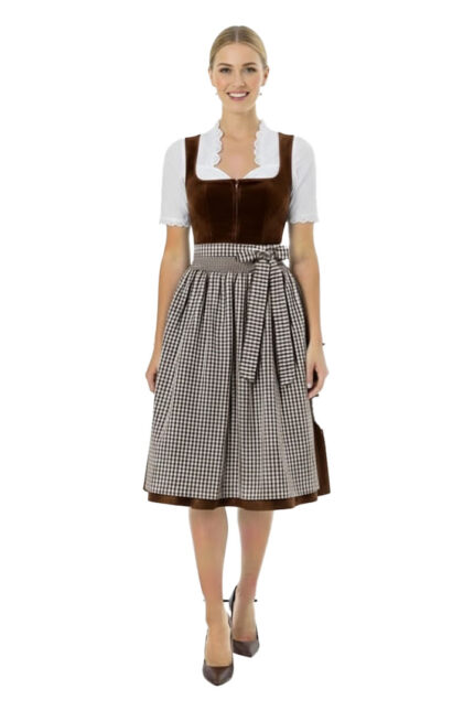 Diana Brown German Bavarian Drindl Dress