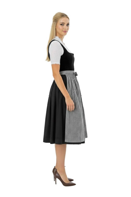 Julia Willecke German Black Drindl Dress For Oktoberfest