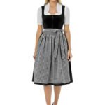Julia Willecke German Black Drindl Dress For Oktoberfest