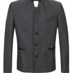 Charcoal Grey Bremen Trachten Jacket