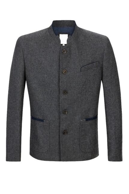 Charcoal Grey Bremen Trachten Jacket