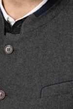 Charcoal Grey Bremen Trachten Jacket
